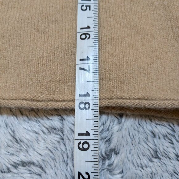 Naadam 100% Cashmere Boatneck Sweater Lightweight Cropped Tan Brown XS - Picture 9 of 9